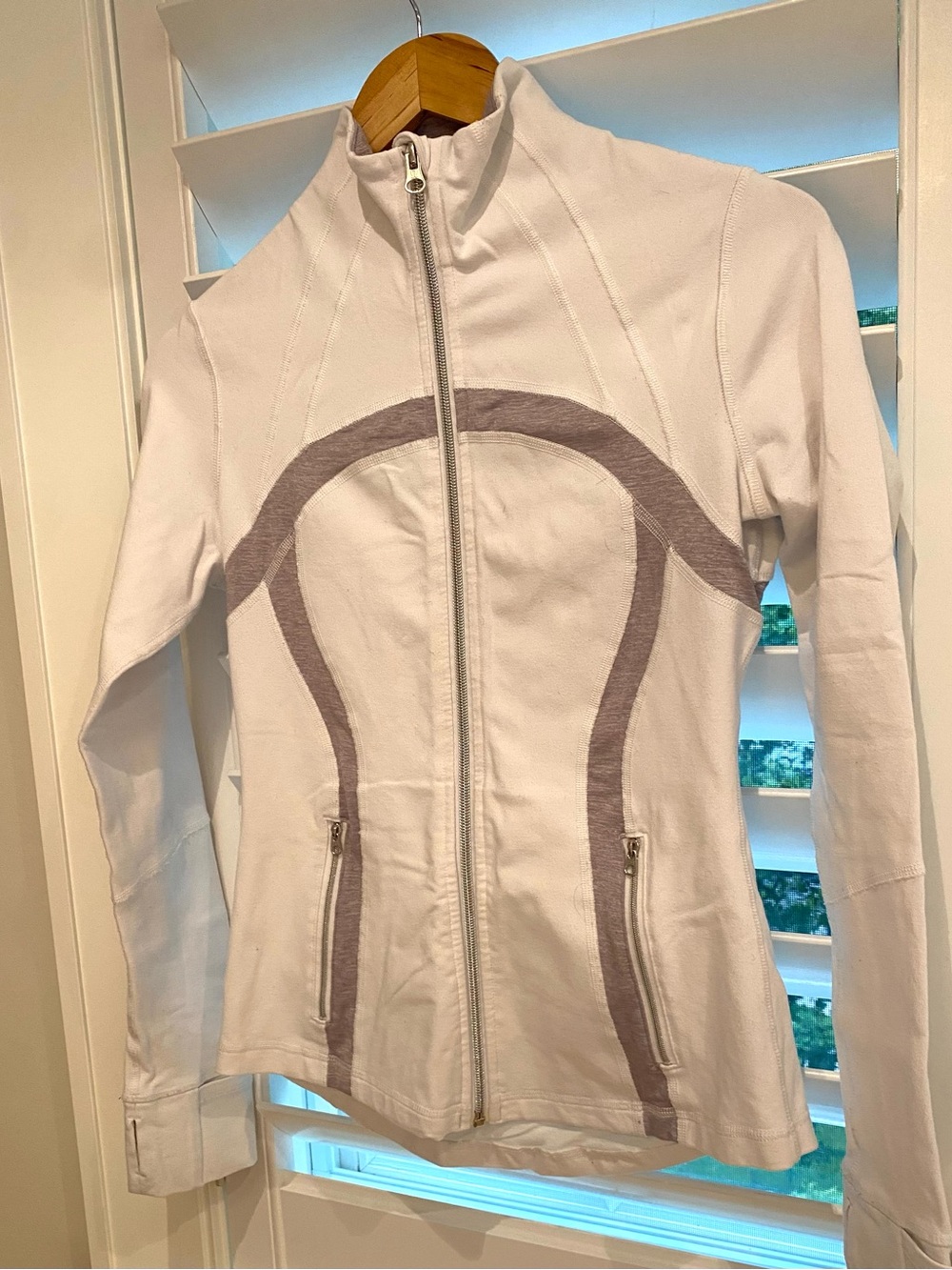 Lululemon Define Jacket Cotton White Size 4
